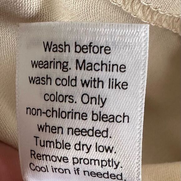 Nine West Beige Drapey Utility Jacket Women's XXL. Zipper & Snap Closure. - Picture 7 of 8